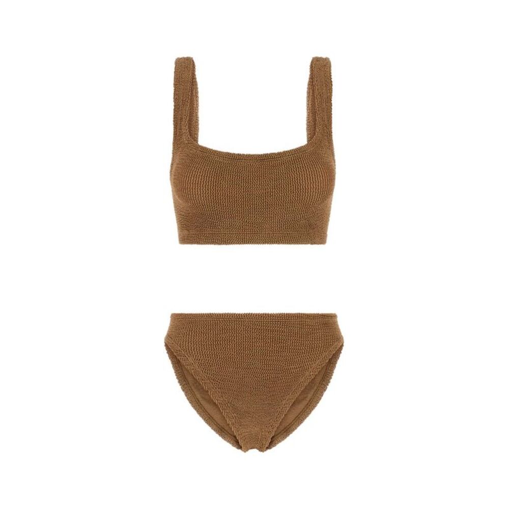 Hunza G Women Biscuit Stretch Nylon Coverage Xandra Bikini